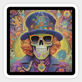 The Psychedelic Undead Mad Hatter Sticker